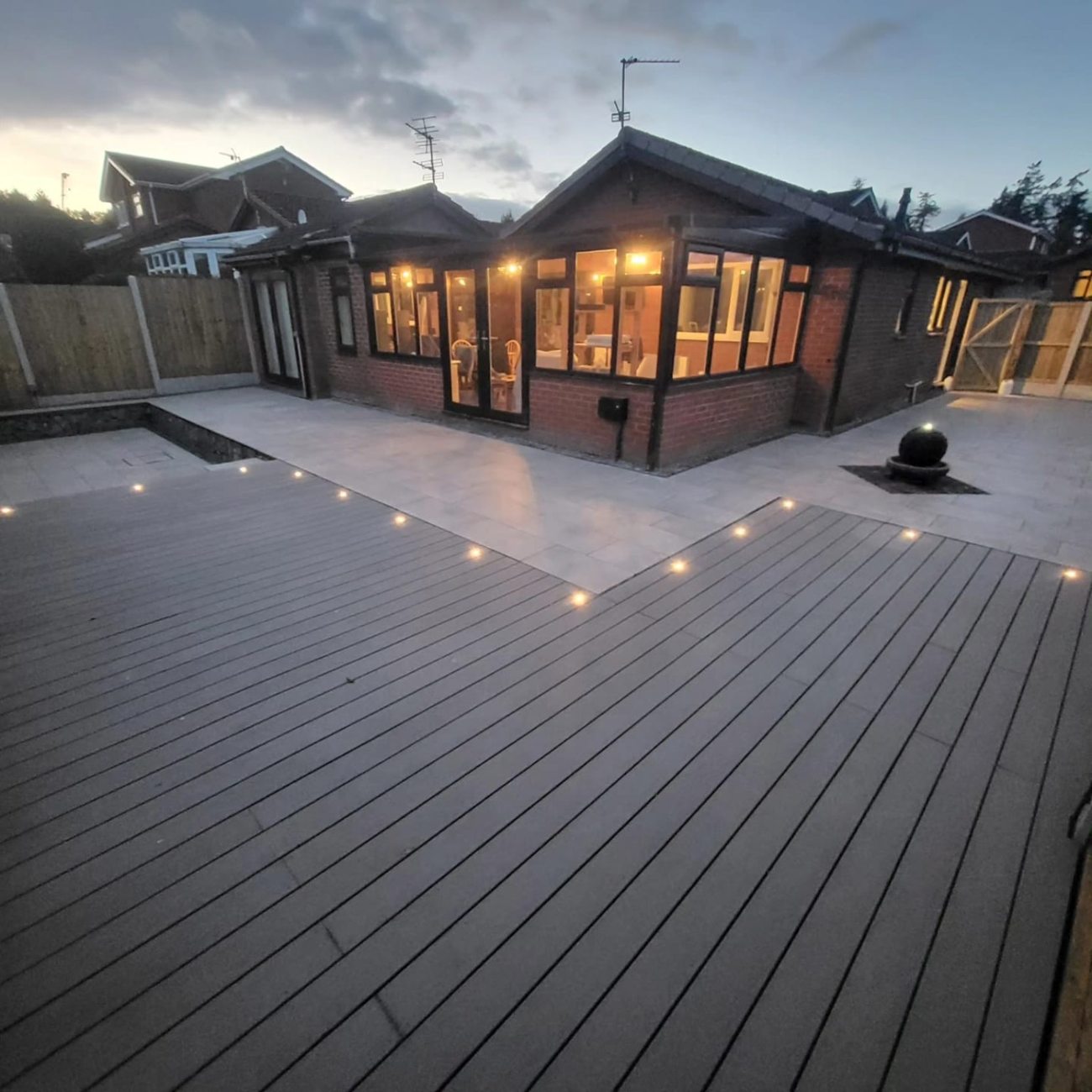 Illuminated decking and outdoor living