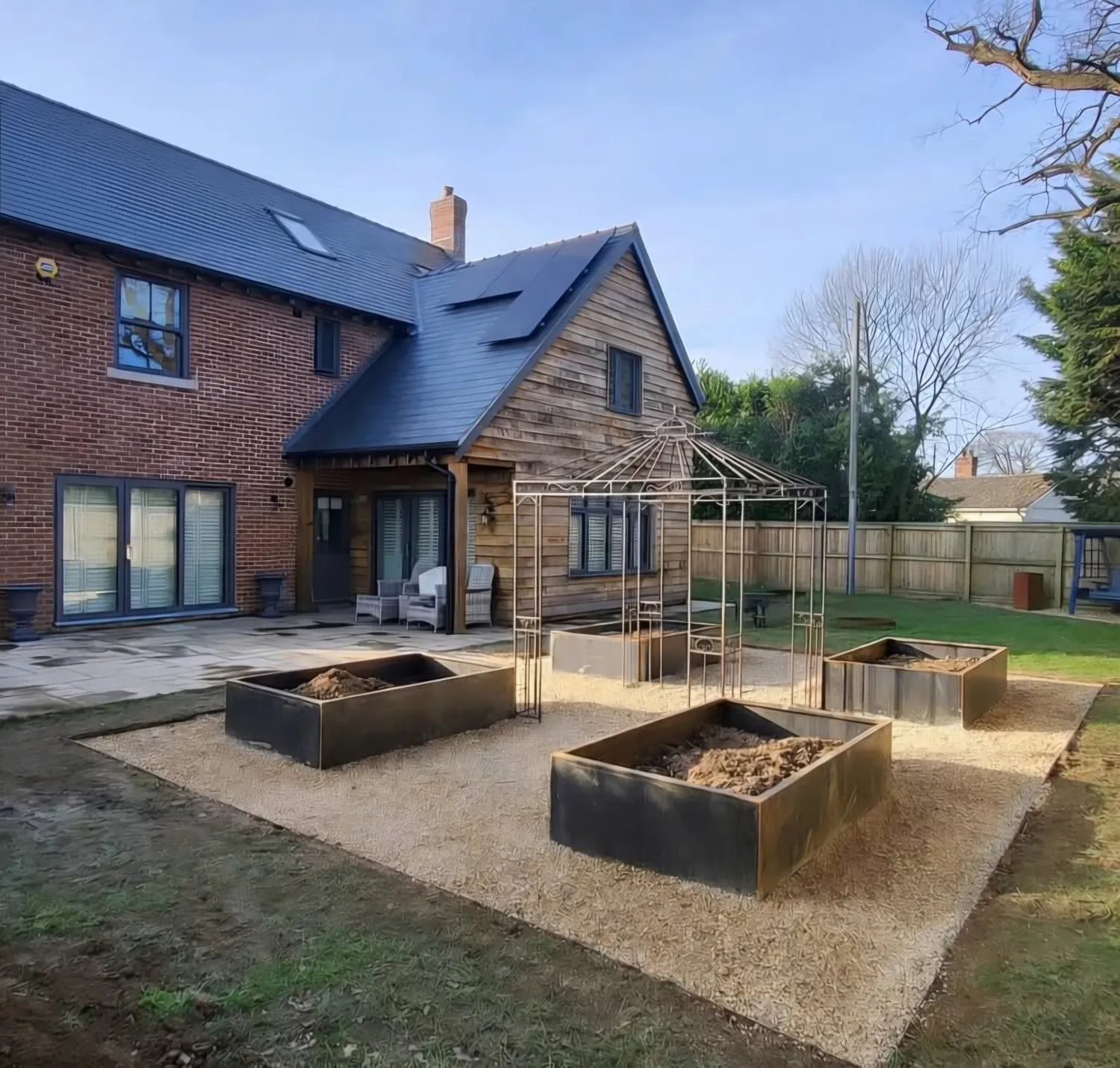 Raised beds and garden structures
